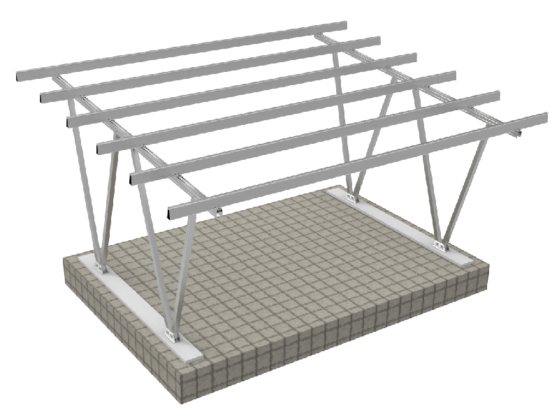 solar carport rack car parking structure
