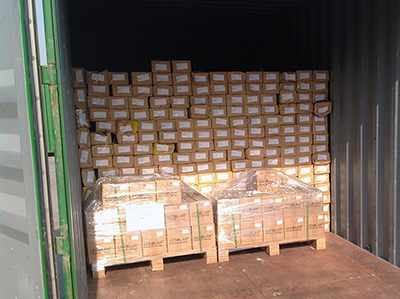 Carton +pallet packing Carton +pallet packing