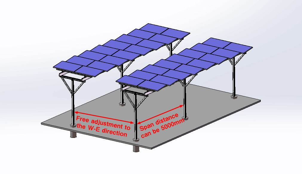 Free stand solar farm