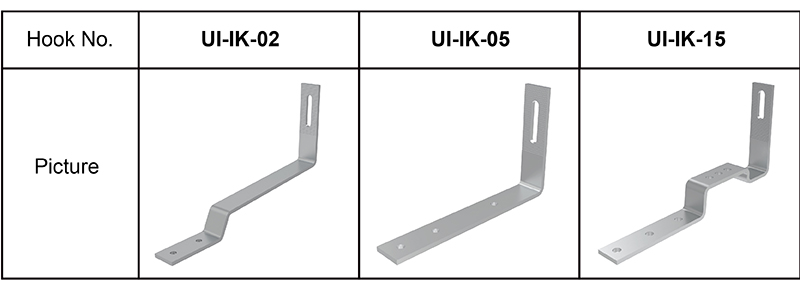 Slate tile hooks Slate tile hooks