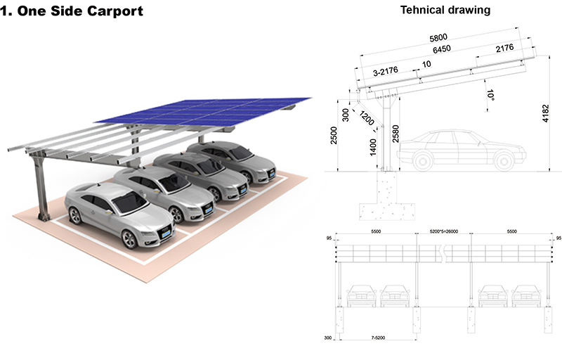 Single Pole Solar Carport Single Pole Solar Carport