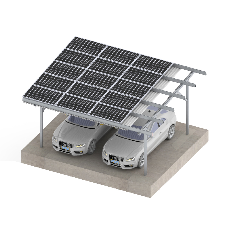 Four Poles Solar Carport Mounting System 