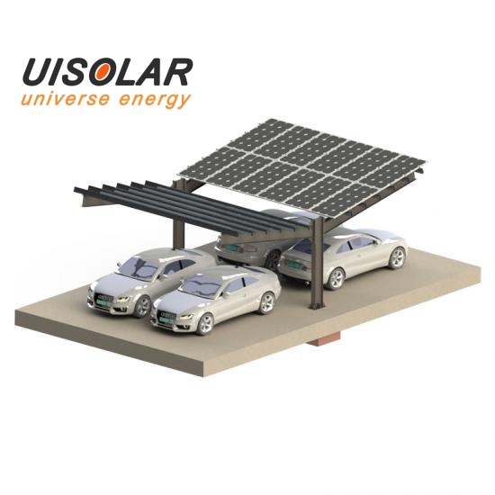 solar park for car open field