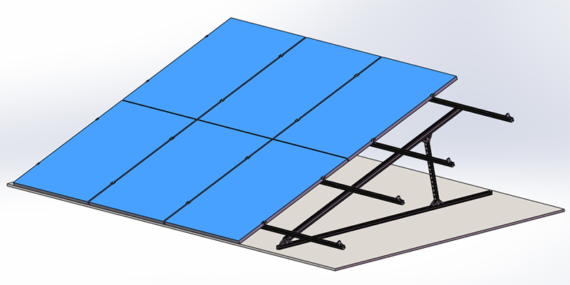 The Introduction and Installation for ZAM Steel Ballasted Solar Mounting