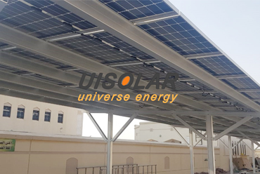 Oman 100kw solar carport mounting system